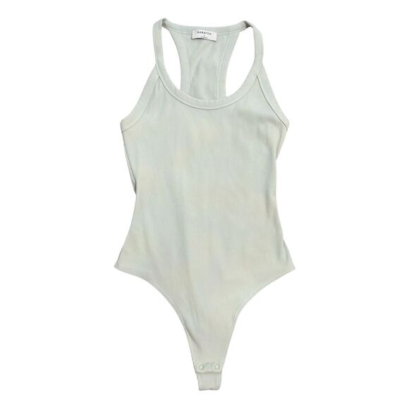 Babaton | Ribbed Bodysuit Racerback in Mint Seafoam Green Size Small Aritzia - Picture 1 of 9